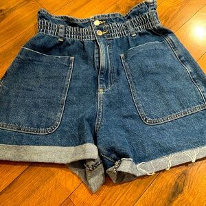 ZARA Jean paper bag Shorts